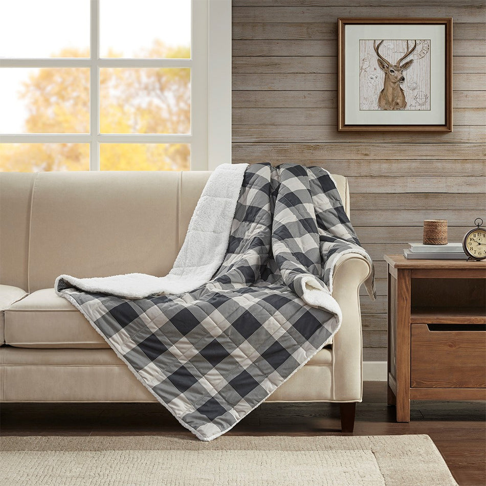 Woolrich Linden Oversized Softspun Down Alternative Throw - Tan - 50x70"