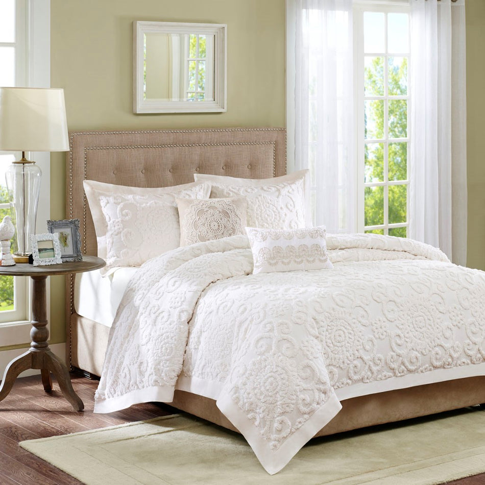 Harbor House Suzanna Comforter Mini set - Ivory - Full Size / Queen Size