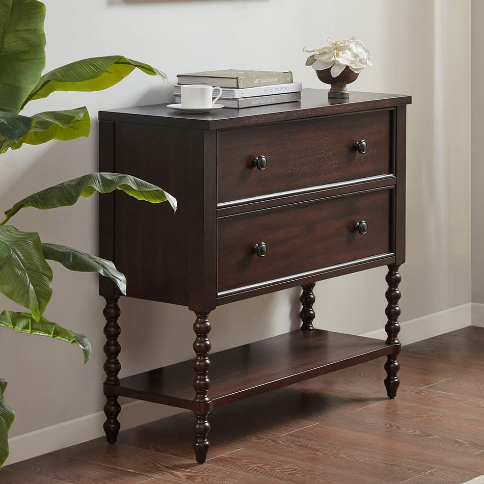 Madison Park Signature Beckett 2 Drawer Accent Chest - Morocco Brown 