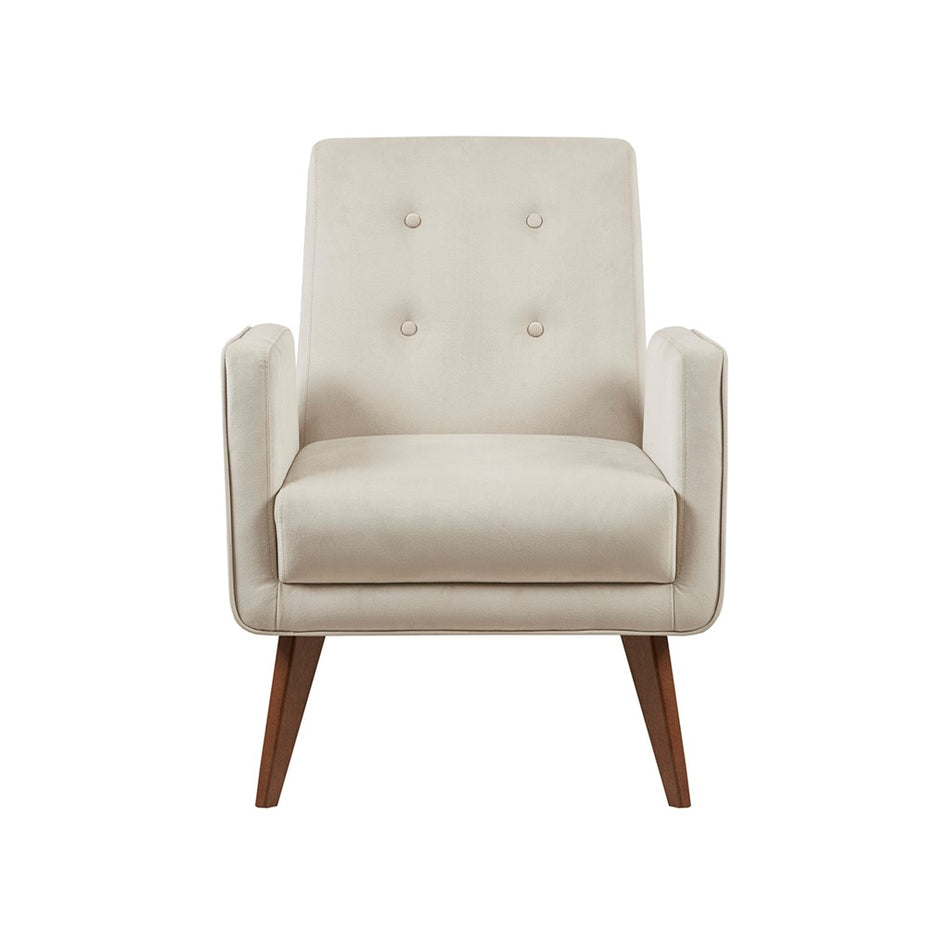 Lacey Upholstered Button Tufted Accent Chair - Beige