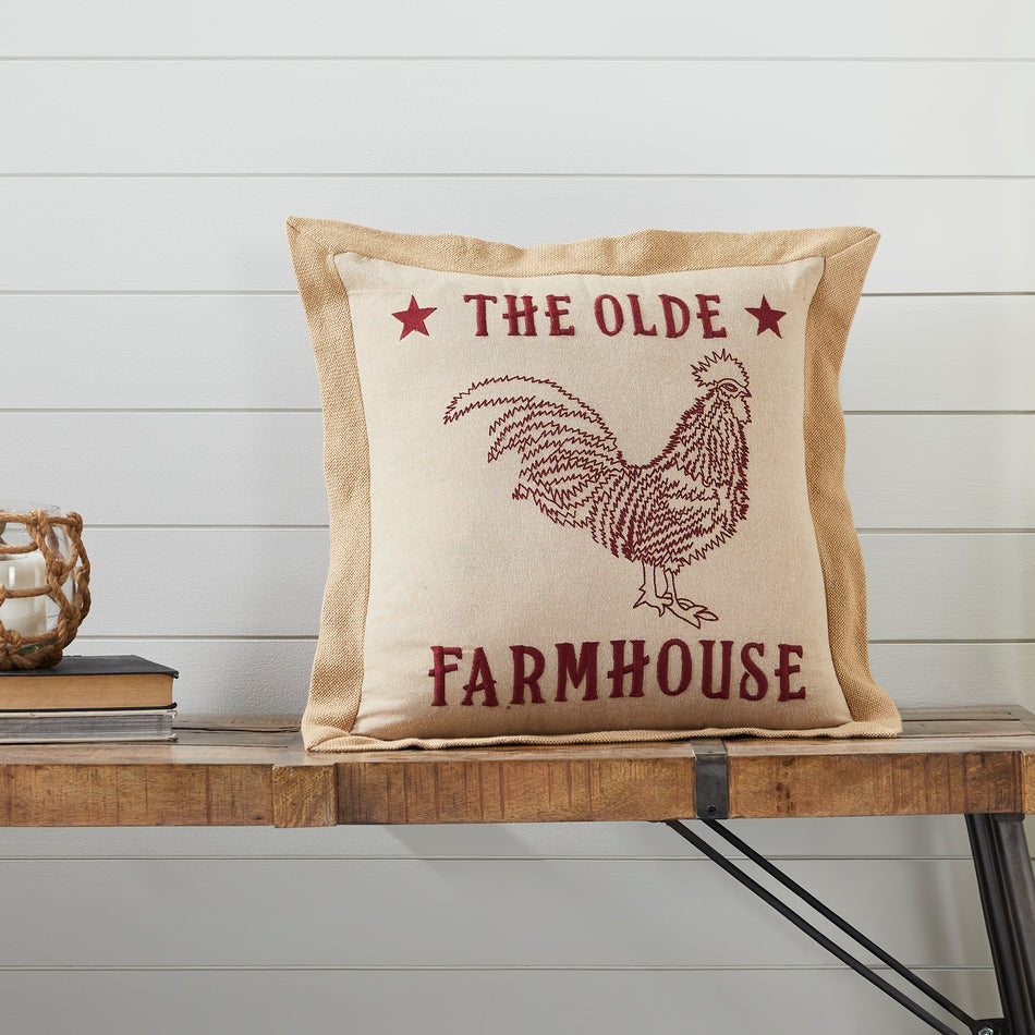 Mayflower Market Cider Mill Olde Farmhouse Pillow 18x18 By VHC Brands