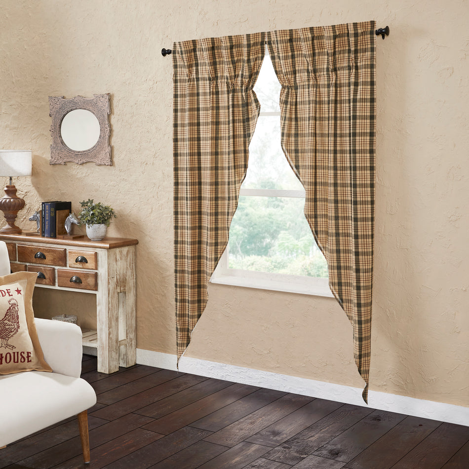 Mayflower Market Cider Mill Plaid Prairie Long Panel Set of 2 84x36x18 By VHC Brands