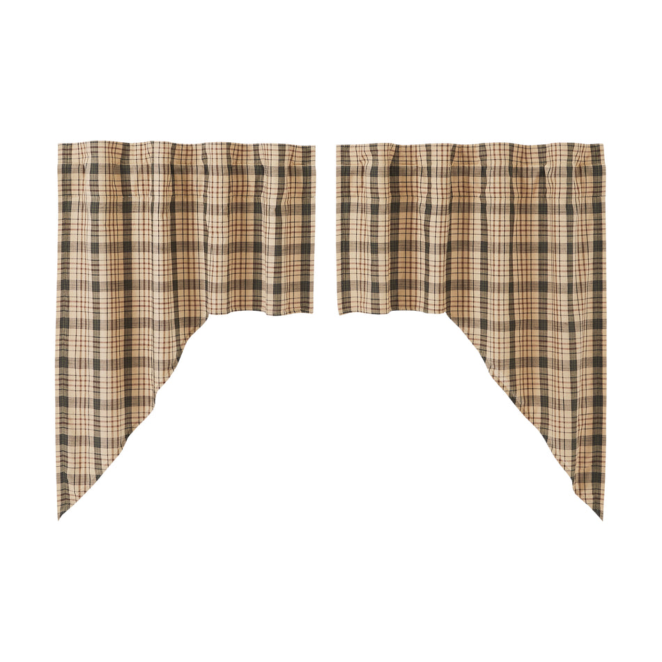 Mayflower Market Cider Mill Plaid Swag Set of 2 36x36x16 By VHC Brands