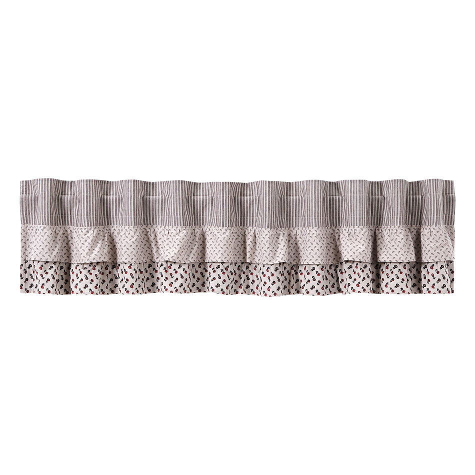 April & Olive Florette Ruffled Valance 16x90 By VHC Brands