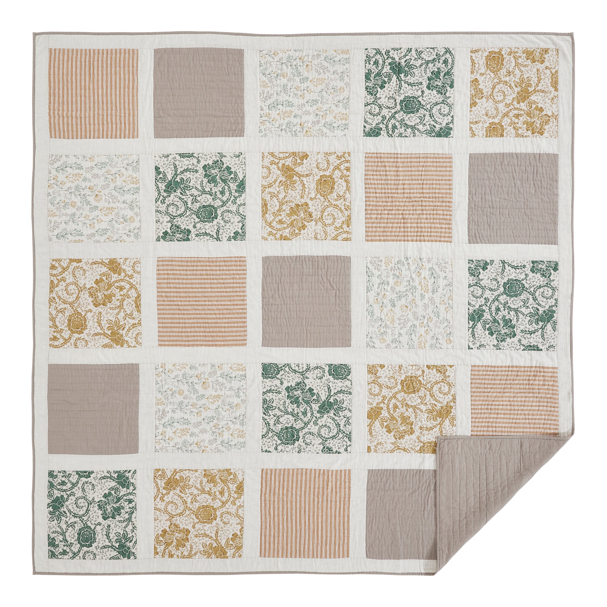 April & Olive Dorset Queen Quilt 90Wx90L By VHC Brands