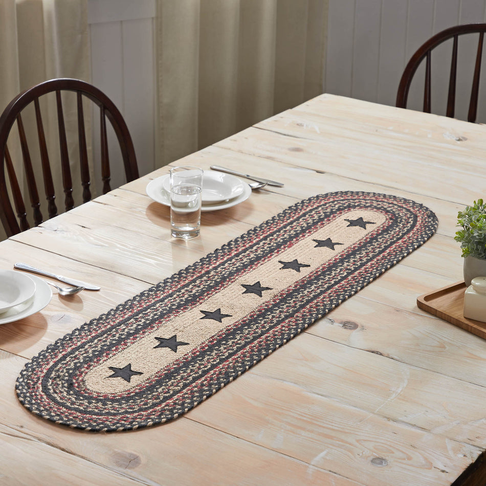 Colonial Star Jute Oval Runner 13x48