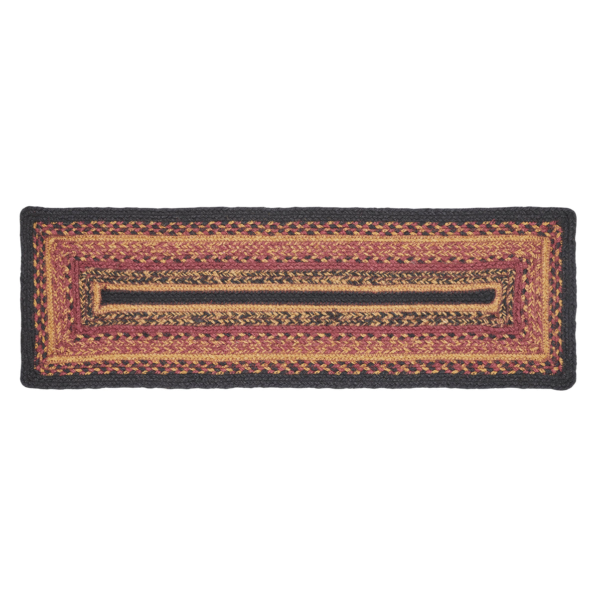 Mayflower Market Heritage Farms Jute Stair Tread Rect Latex 8.5x27 By VHC Brands