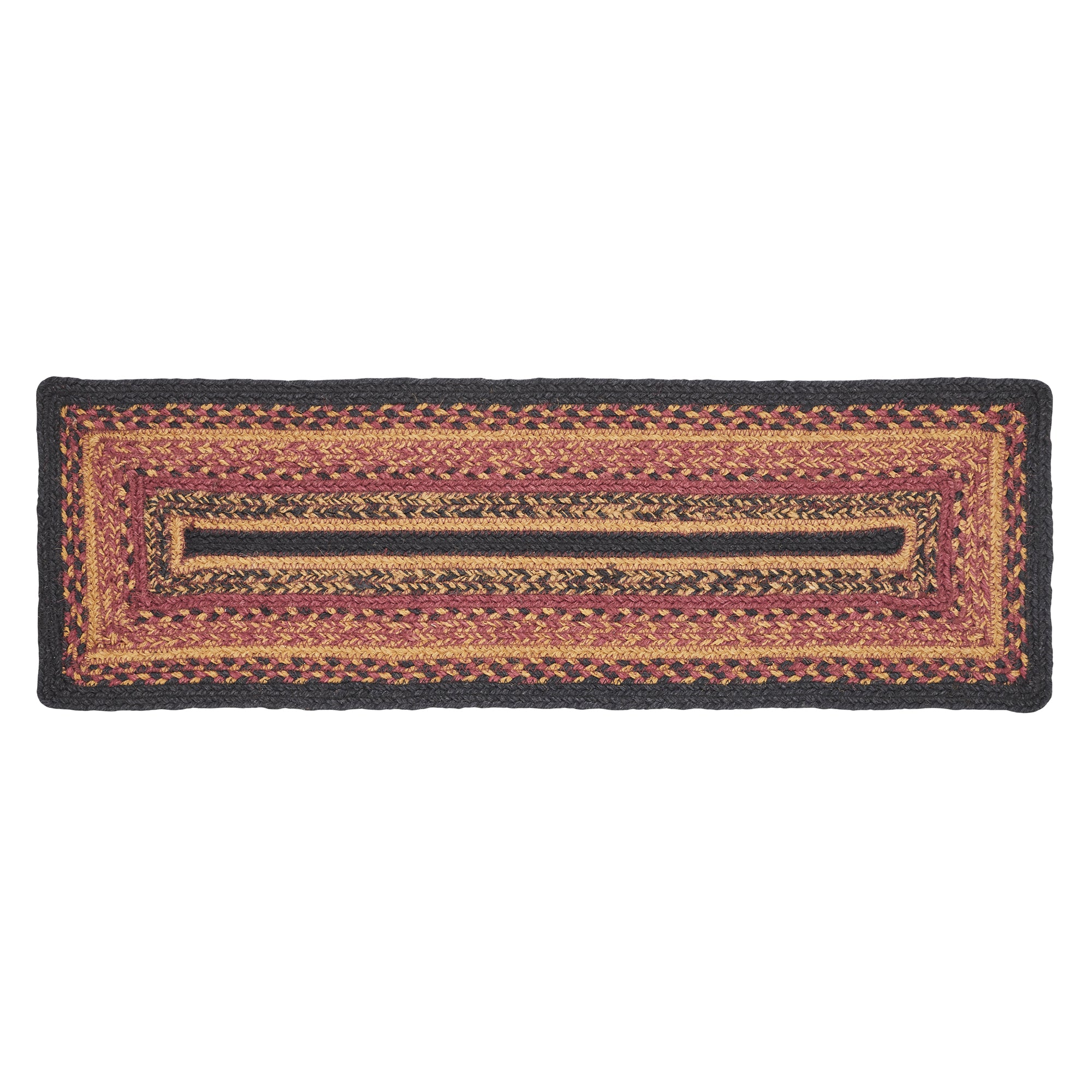 Mayflower Market Heritage Farms Jute Stair Tread Rect Latex 8.5x27 By VHC Brands