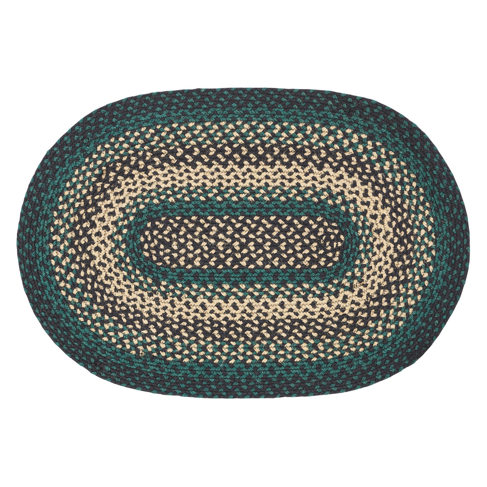April & Olive Pine Grove Jute Rug Oval w/ Pad 20x30 By VHC Brands