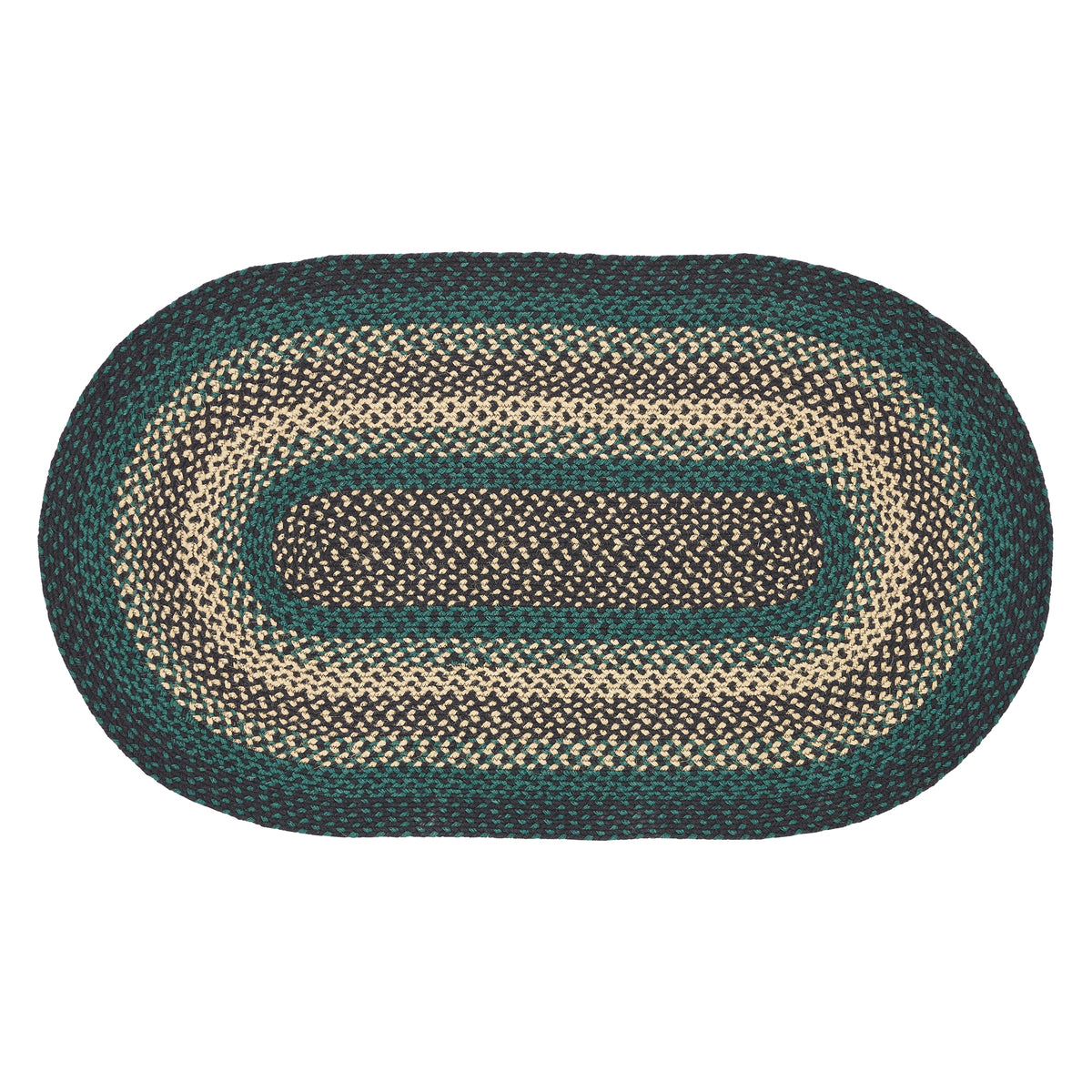 April & Olive Pine Grove Jute Rug Oval w/ Pad 27x48 By VHC Brands