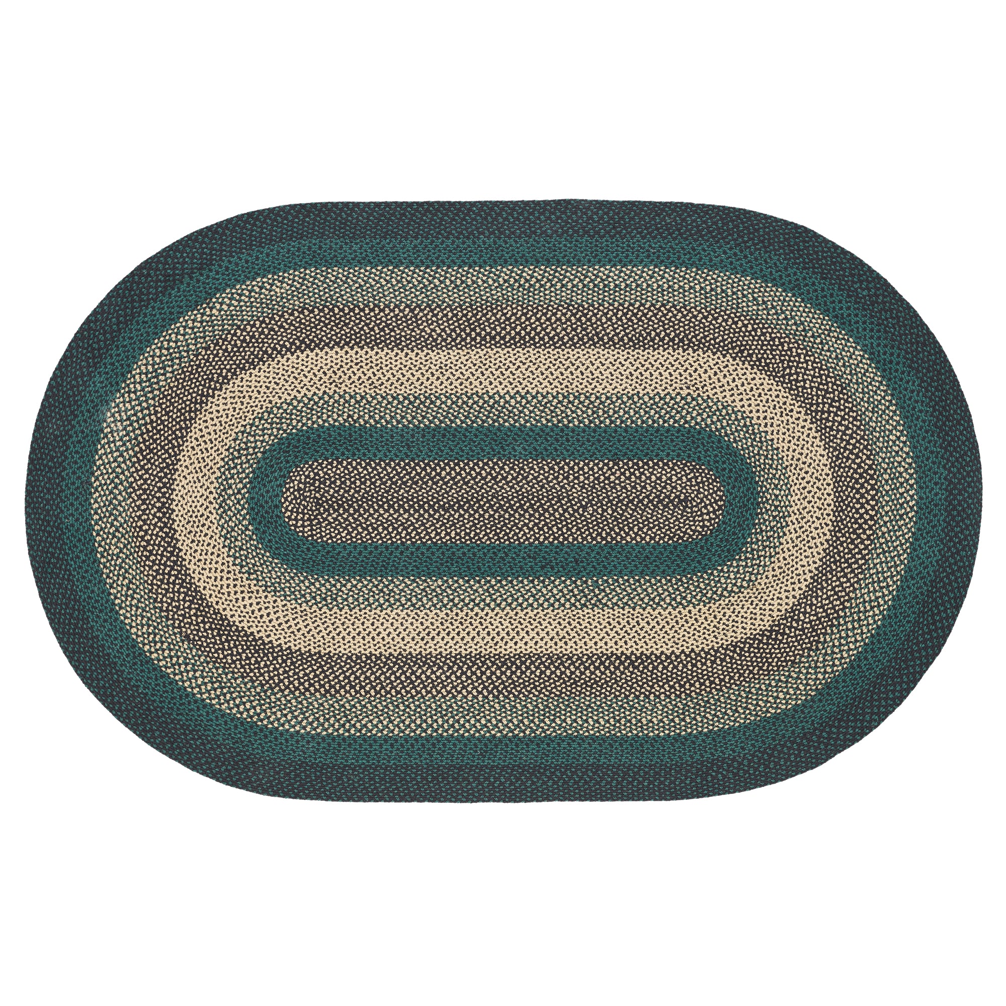 April & Olive Pine Grove Jute Rug Oval w/ Pad 60x96 By VHC Brands