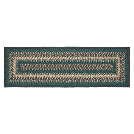 April & Olive Pine Grove Jute Rug/Runner Rect w/ Pad 24x78 By VHC Brands