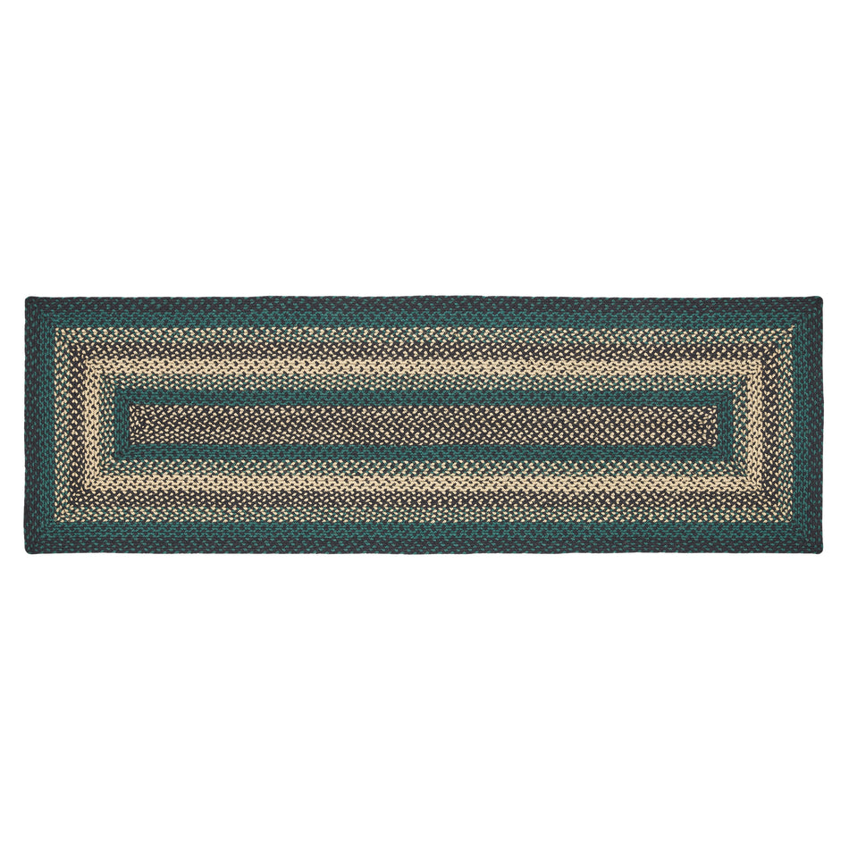 April & Olive Pine Grove Jute Rug/Runner Rect w/ Pad 24x78 By VHC Brands
