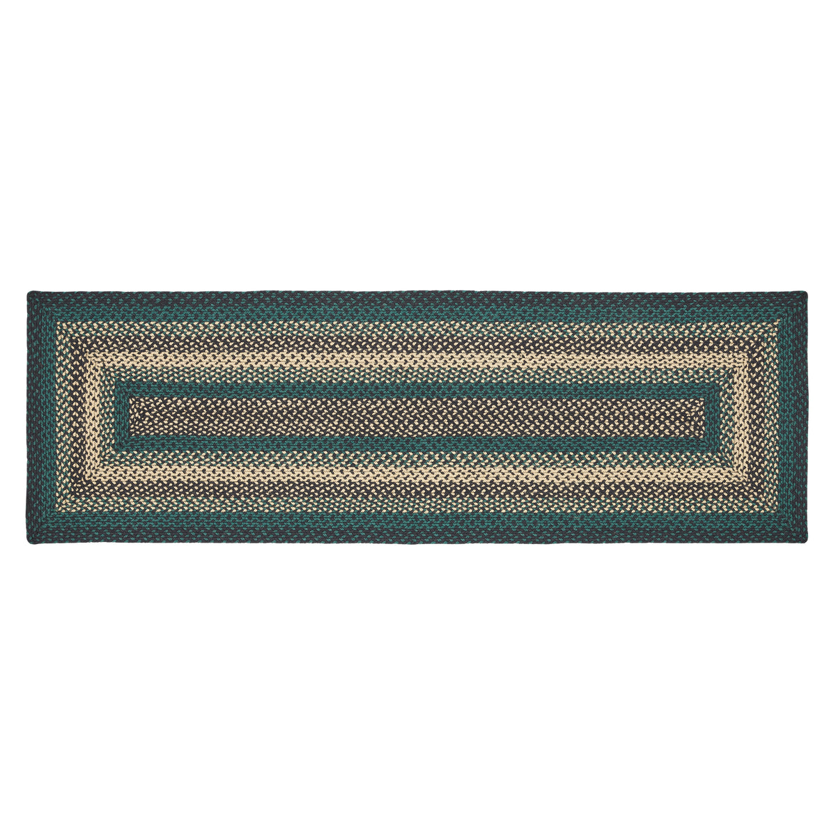 April & Olive Pine Grove Jute Rug/Runner Rect w/ Pad 24x96 By VHC Brands