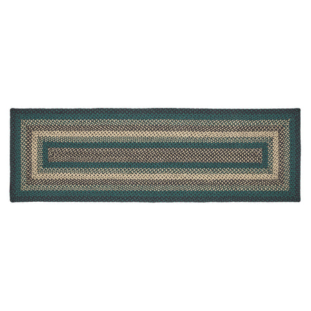 April & Olive Pine Grove Jute Rug/Runner Rect w/ Pad 24x96 By VHC Brands