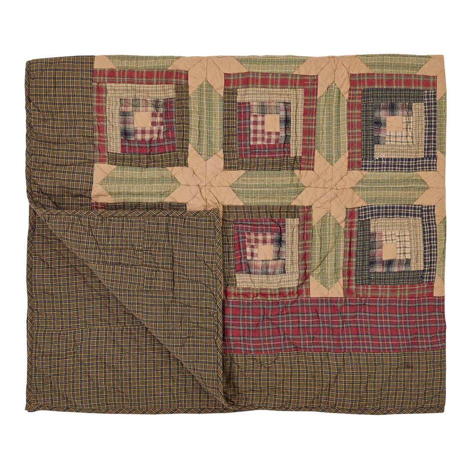 Oak & Asher Tea Cabin Throw Quilted 60x50 By VHC Brands
