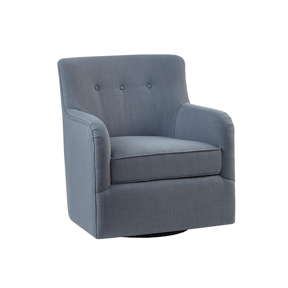 Adele Swivel Chair - Blue