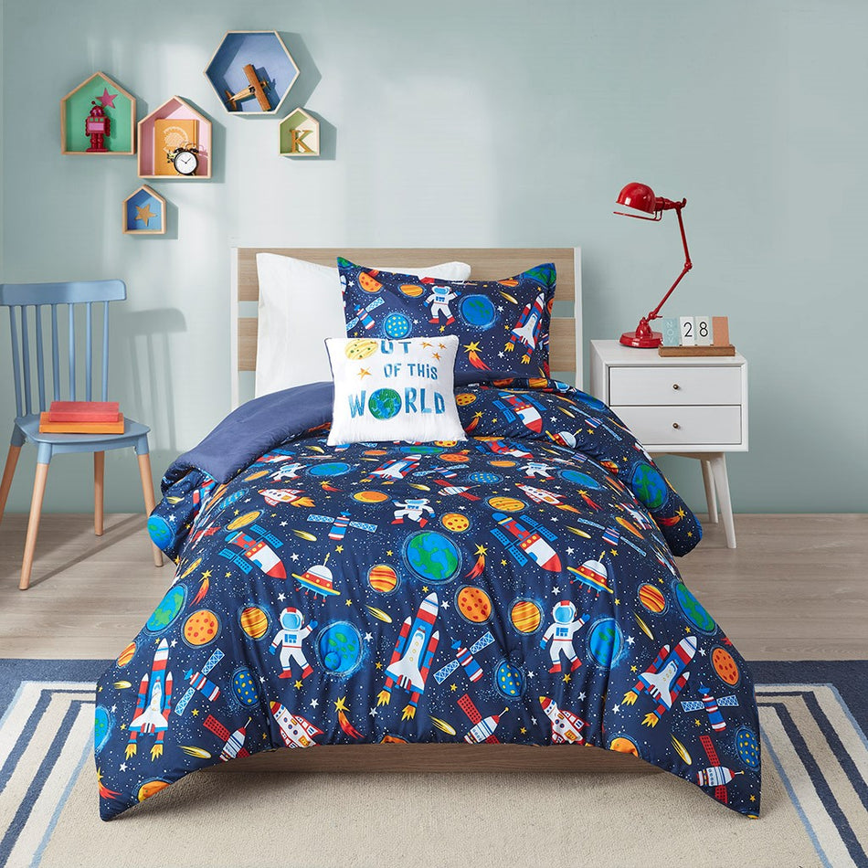 Mi Zone Kids Jason Outer Space Comforter Set - Multicolor  - Full Size / Queen Size Shop Online & Save - ExpressHomeDirect.com