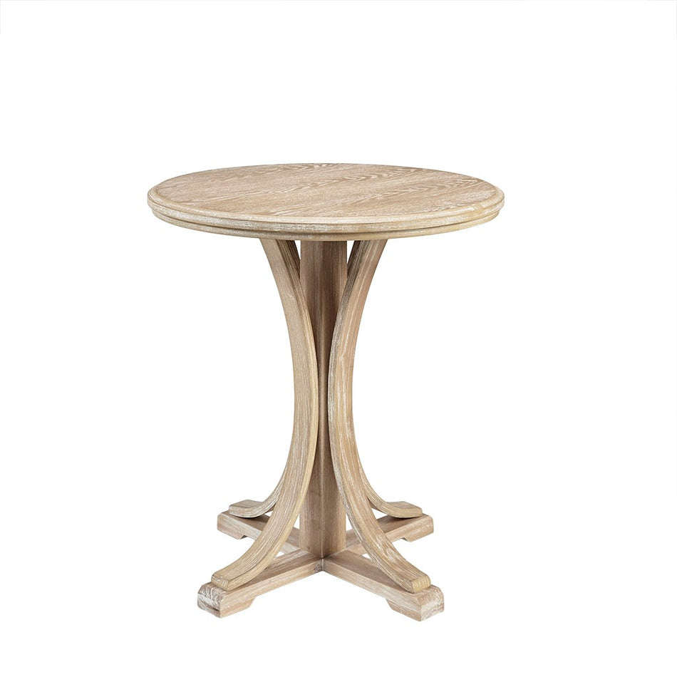 Fatima Round Accent Table - Reclaimed Wheat