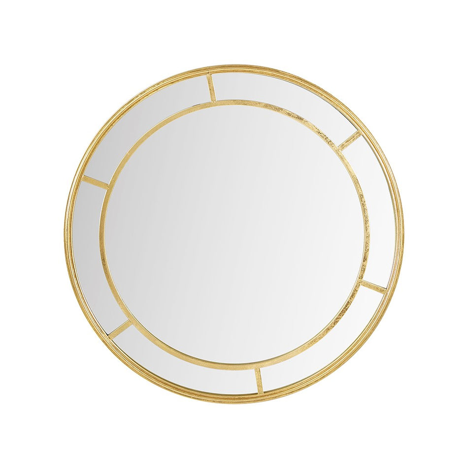 Katonah Round Framed Decor Wall Mirror - Gold
