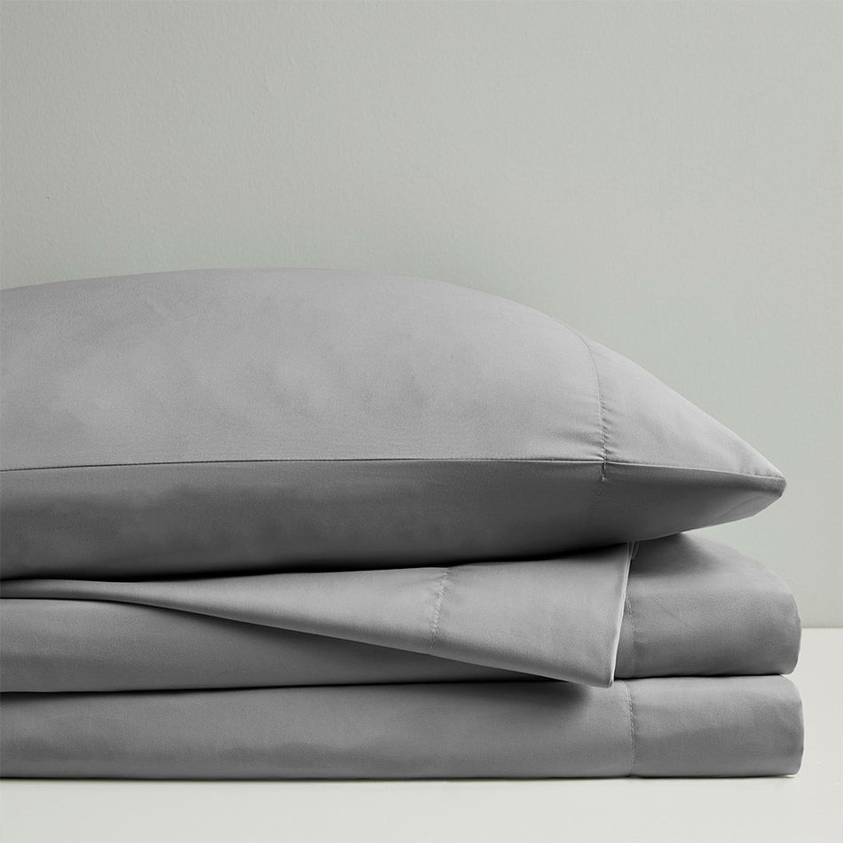 Smart Cool Microfiber Sheet Set - Grey - Queen Size