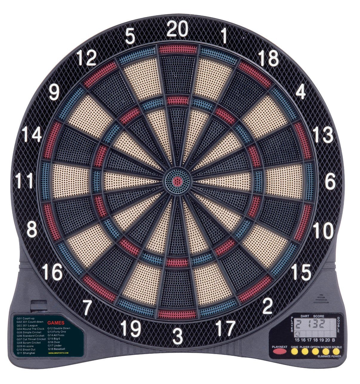 Electronic Dartboard Dart Game with 6 Soft-Tip Darts