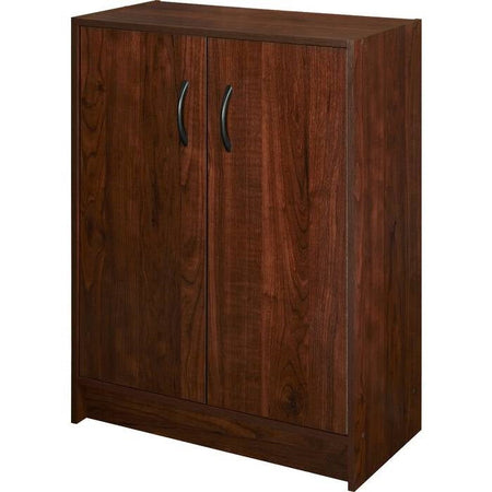 Modern Cherry 2 Door Adjustable Shelves Accent Cabinet Storage Chest