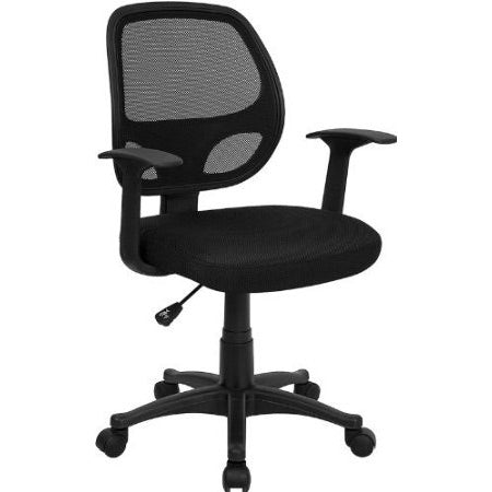 Black Mesh Mid-Back Office Chair