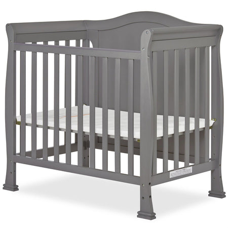 Solid Pine Wood 3-in-1 Convertible Baby Crib Daybed Toddler Bed in Grey Finish