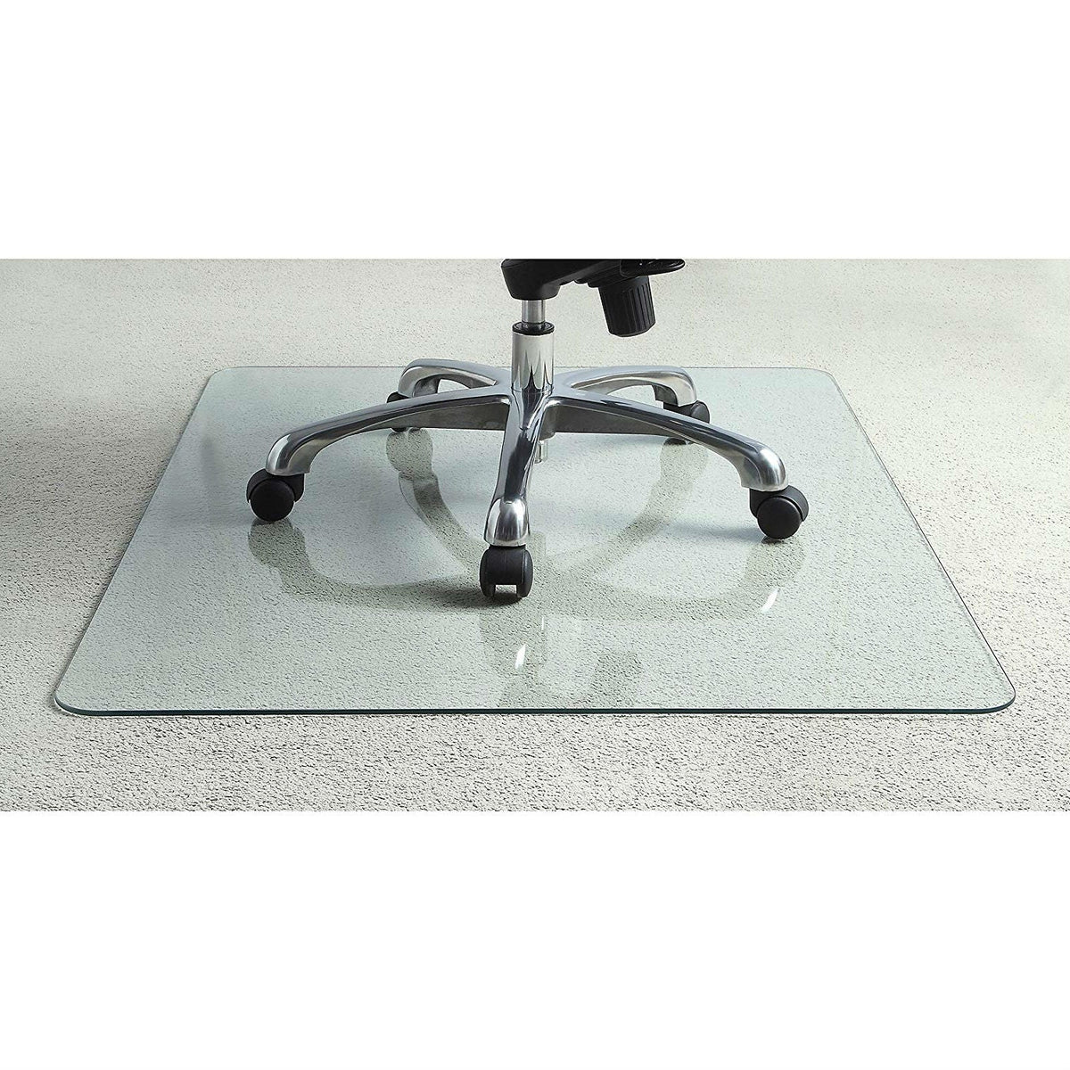 Heavy Duty 50 Inch Tempered Glass Chair Mat