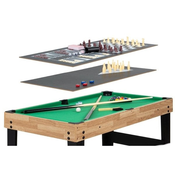 10-in-1 Combo Game Room Table Set Pool, Foosball, Ping Pong, Chess