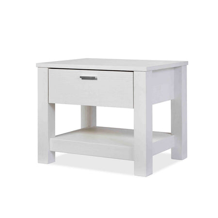 FarmHouse Traditional Rustic White 1 Drawer Nightstand