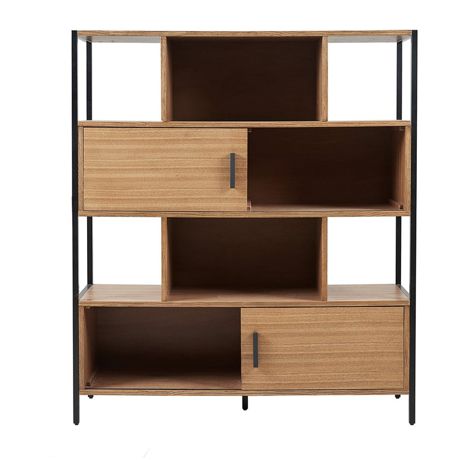 Matrix 4-Shelf Bookcase - Brown