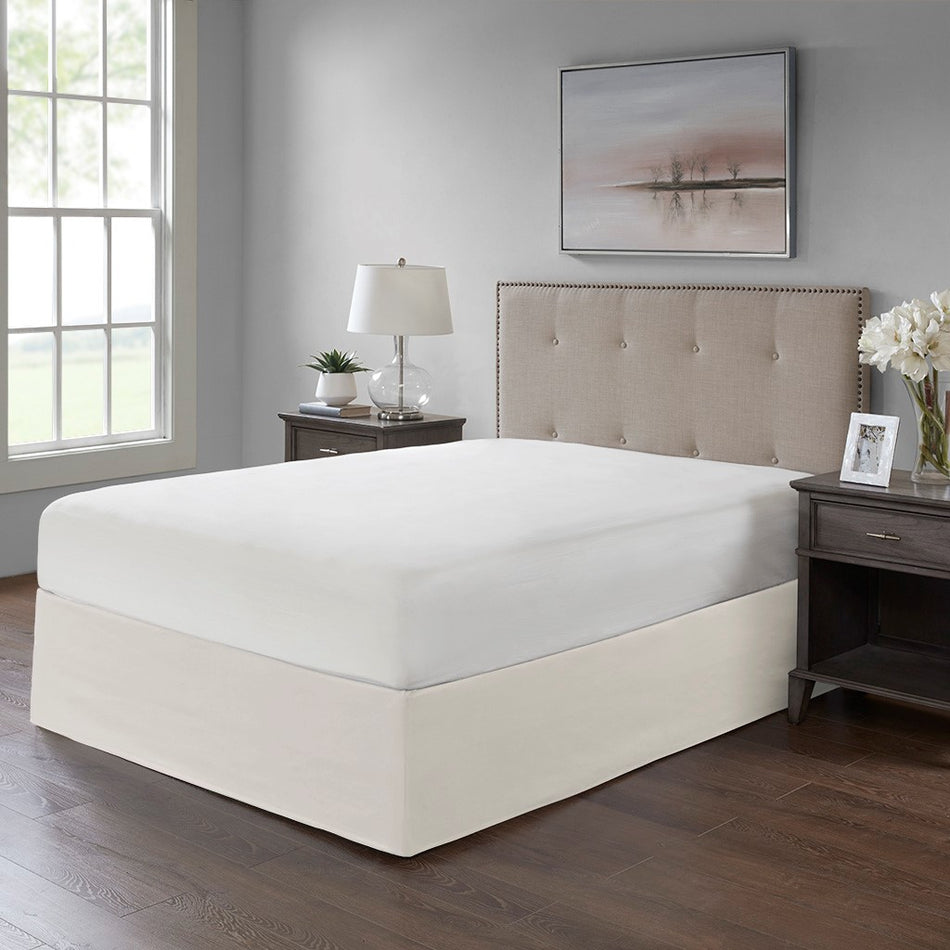 Simple Fit Wrap Around Adjustable Bedskirt - Ivory - One Size