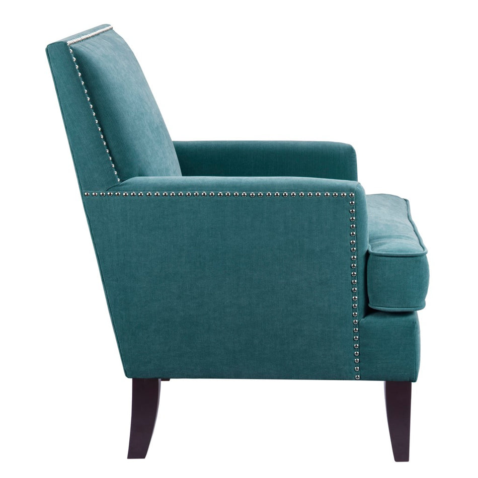 Colton Track Arm Club Chair - Blue