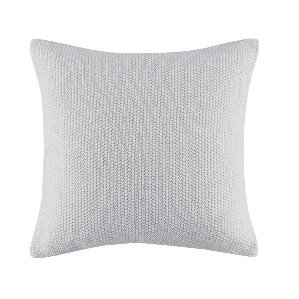 INK+IVY Bree Knit Square Pillow Cover - Grey - 20x20"