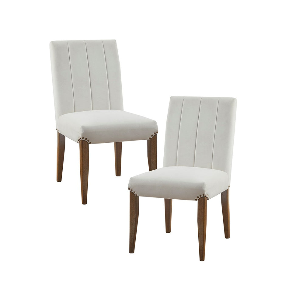 Audrey Channel Tufting Dining Chair (Set of 2) - Cream