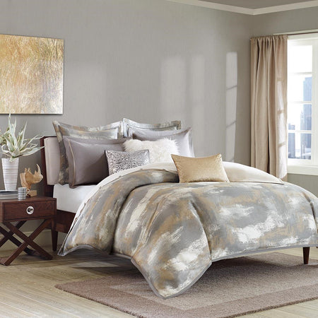 Madison Park Signature Graphix Jacquard Comforter Set - Grey - King Size