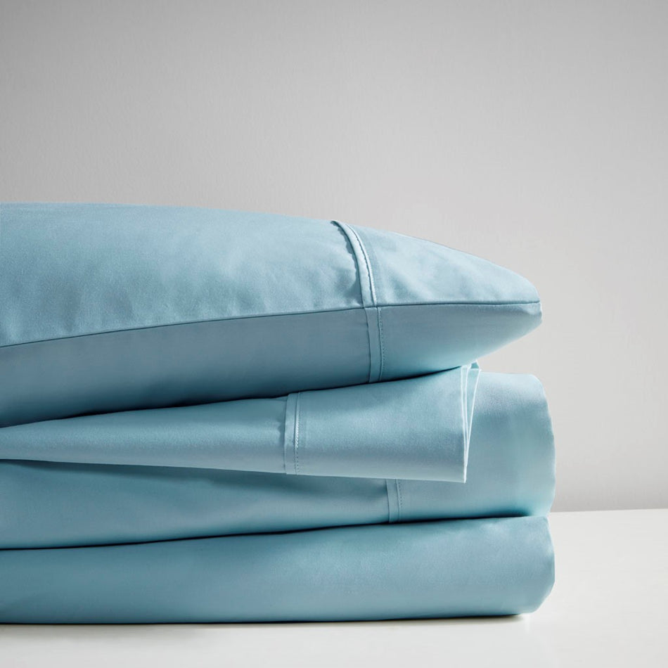 700 Thread Count Anti-microbial 4 Piece sheet set - Blue - Full Size