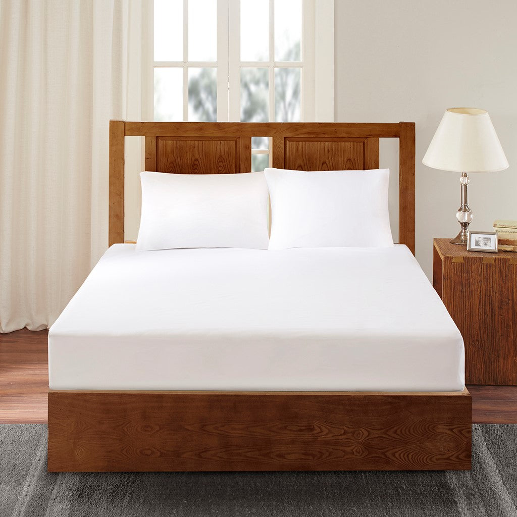 Sleep Philosophy Bed Guardian 3M Scotchgard Waterproof Mattress Protector - White - Twin Size