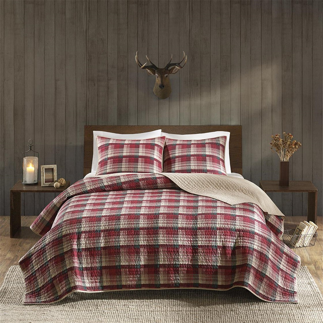 Woolrich Tasha Quilt Mini Set - Red - King Size / Cal King Size