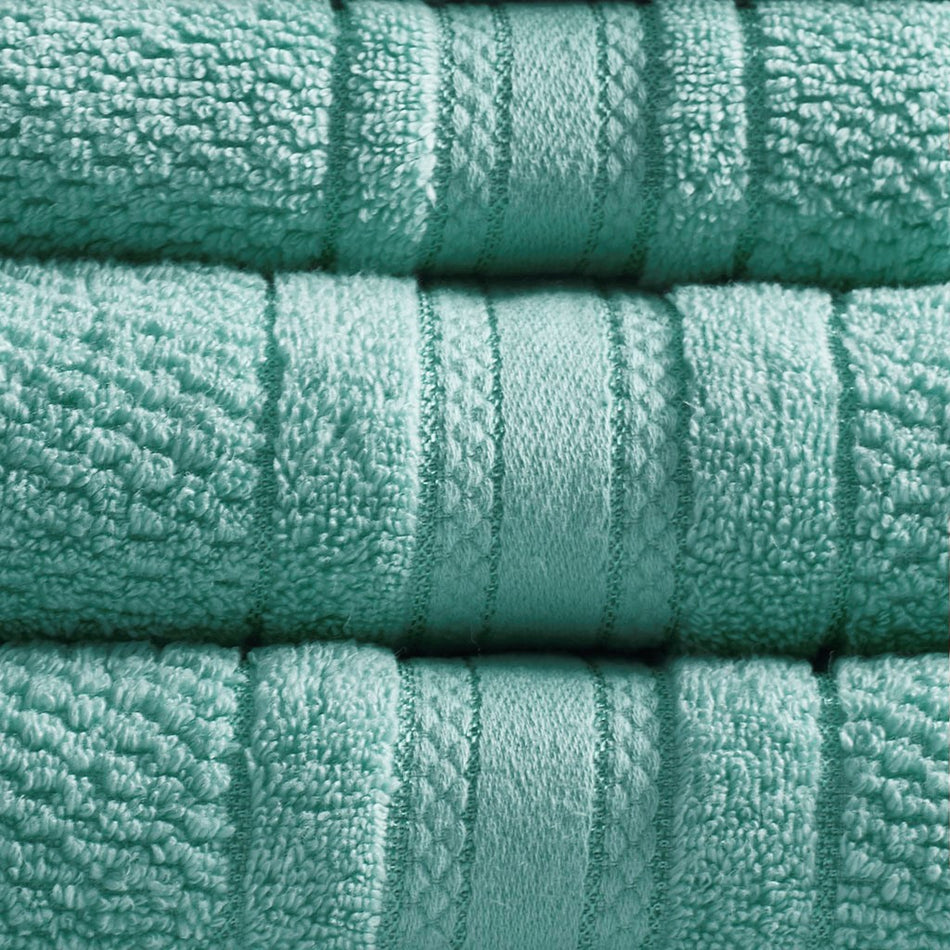 Adrien Super Soft Cotton Quick Dry Bath Towel 6 Piece Set - Teal