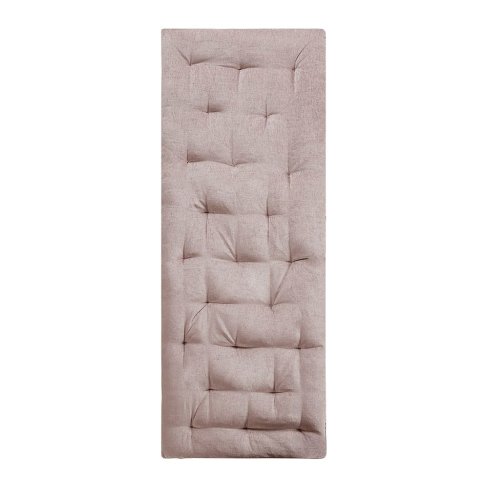 Edelia Poly Chenille Lounge Floor Pillow Cushion - Blush - 27" x 74"