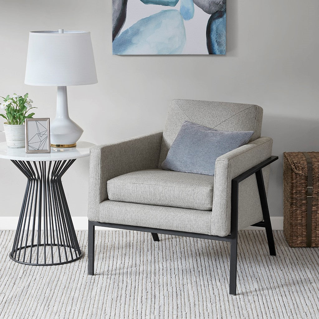 Madison Park Brayden Accent Chair - Grey 