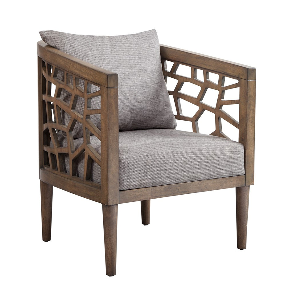 Crackle Accent Chair - Light Grey