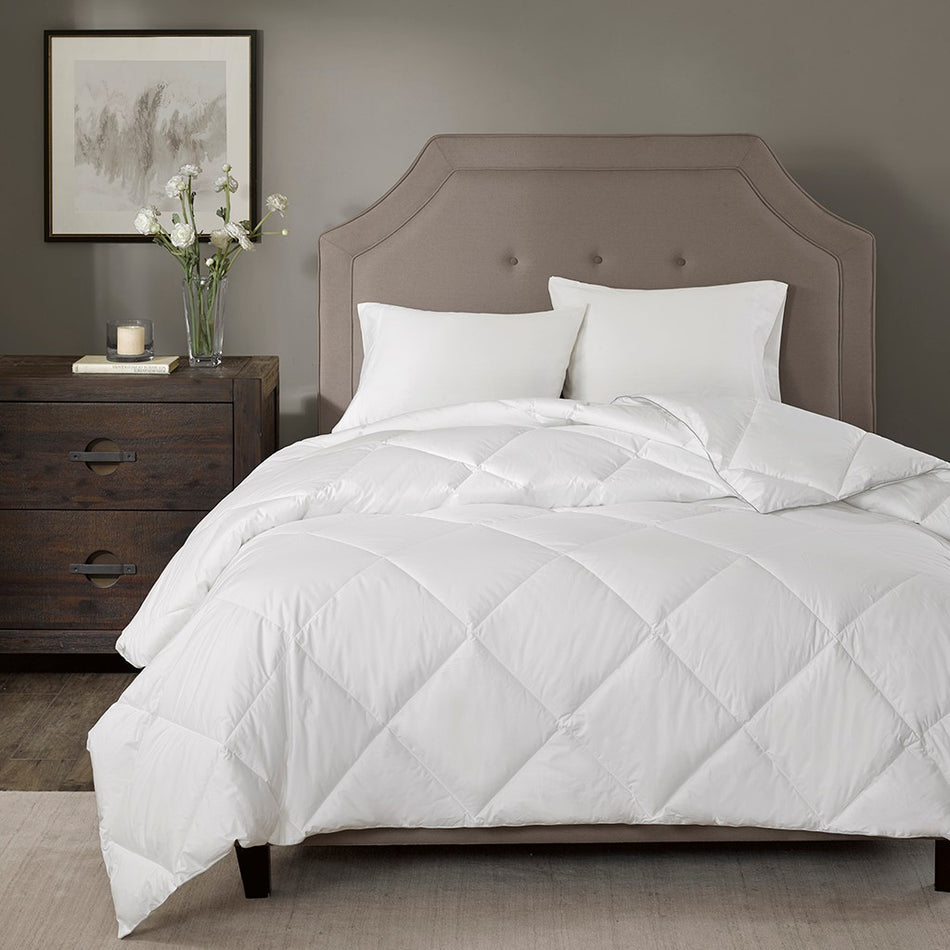 Madison Park Signature 1000 Thread Count Cotton Blend Diamond Quilting Down Alternative Comforter - White  - Full Size / Queen Size Shop Online & Save - ExpressHomeDirect.com