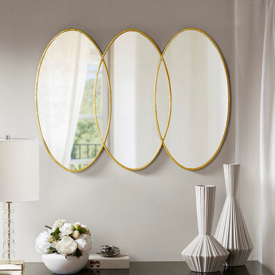 Madison Park Signature Eclipse Oval Wall Decor Mirror, Large Size 40x30" - Gold  Shop Online & Save - ExpressHomeDirect.com