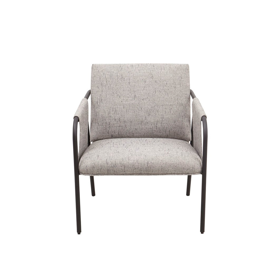 Ryan Metal Frame Accent Chair - Grey
