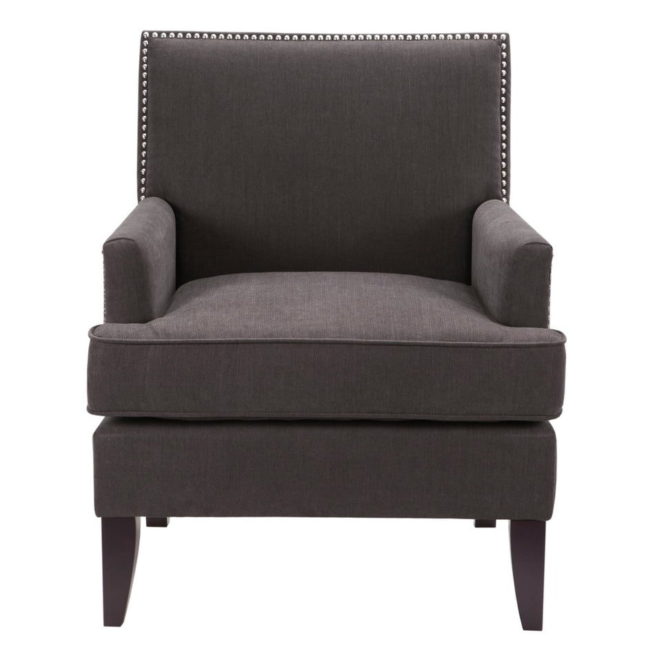 Colton Track Arm Club Chair - Charcoal