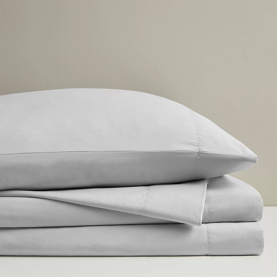 Smart Cool Microfiber Sheet Set - Light Grey - Twin Size